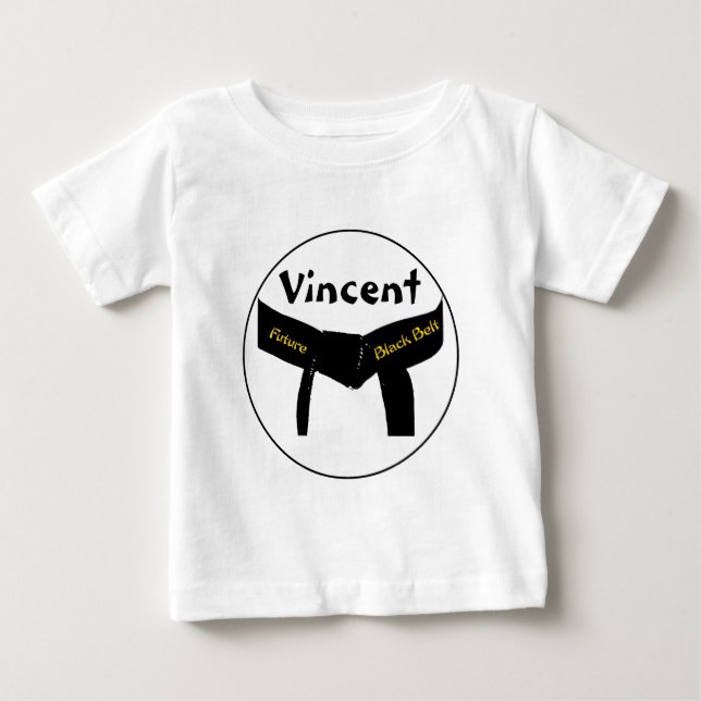 Kampfkunst-Zukunft-schwarzer Gürtel Baby T-shirt (Vorderseite)