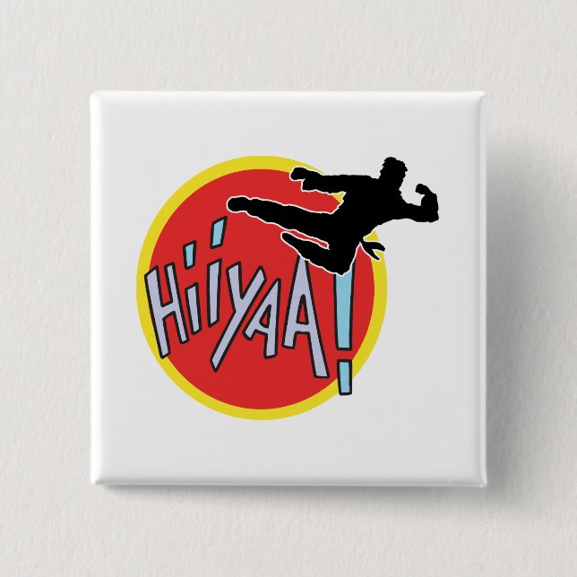 Kampfkünste Karate Kid Button (Vorderseite)