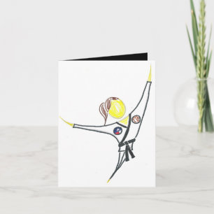 Kampfkunstgeburtstagskarte Karte