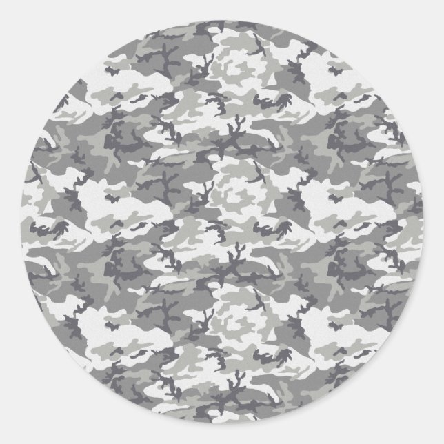 Kampflage Muster, Militärmuster, Camouflage, Armee Runder Aufkleber (Vorderseite)