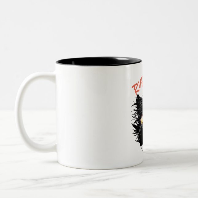 Kampfläufer-Nacht Zweifarbige Tasse (Links)