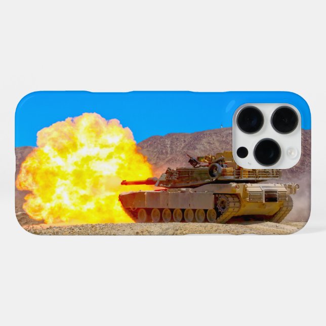 KAMPFPANZER – M1 Abrams iPhone 16 Pro Max Hülle (Rückseite (Horizontal))