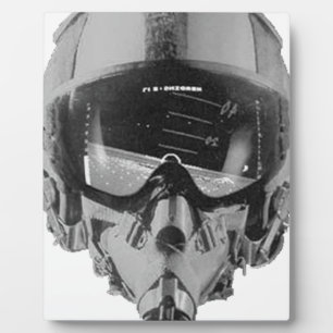 Kampfpilotenhelm und Höhenmesser Fotoplatte