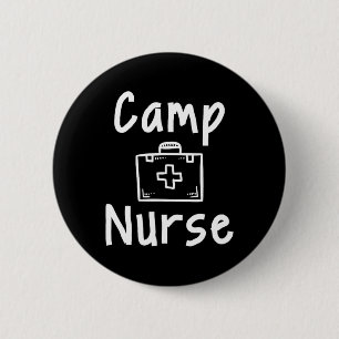 Kampfrankenpfleger Erste-Hilfe-Kit Silhouette Kuns Button