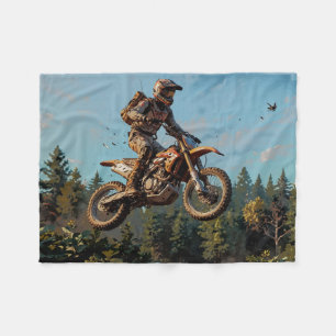 Kampfrettungsmission - Motocross Rider Fleecedecke
