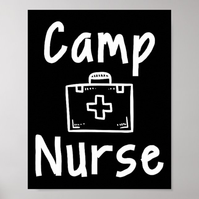 Kampfsanitäter Erste-Hilfe-Kit Silhouette Kunst  Poster (Vorne)