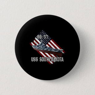 Kampfschiff Uss South Dakota Bb-57 &amp; Kampf Kri Button
