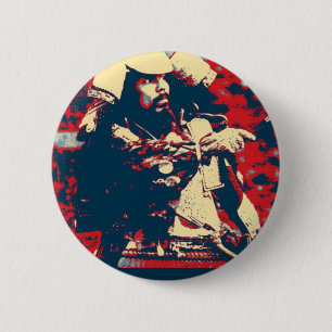 Kampfsport bushido japanischer Krieger Samurai Button