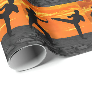 Kampfsport-Geschenk Geschenkpapier