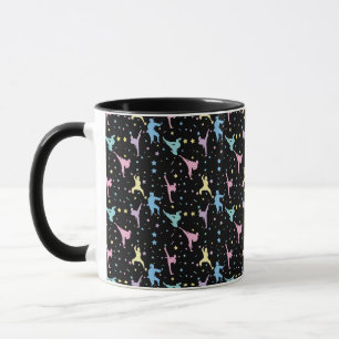 Kampfsport Karate Abstrakt Sterne Glitzer Tasse