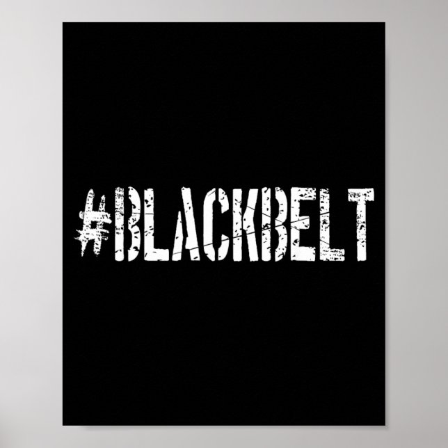 Kampfsport Karate Schwarzgurt Poster (Vorne)