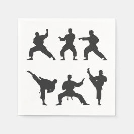 Kampfsport Karate Taekwondo Papier Serviette