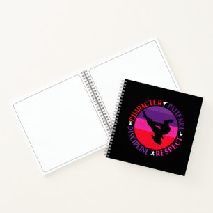 Kampfsport-Kernwerte - Karate Notizbuch