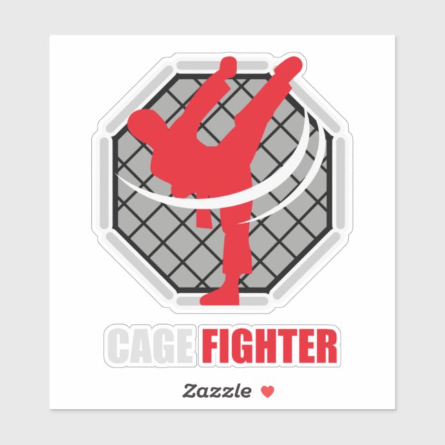 Kampfsport MMA Knockout Aufkleber (Blatt)