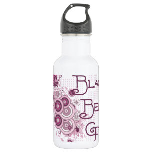 Kampfsport Rosa Schmetterling Schwarzgurtel Mädche Trinkflasche