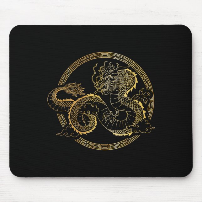 Kampfsportarten - Chinesischer Tai Chi-Drache Mousepad (Vorne)