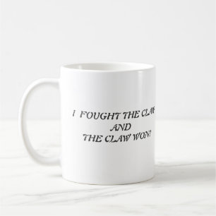 Kämpfte die Greifer gewonnene Kaffee-Tasse Kaffeetasse