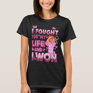 Kämpfte ums Leben und gewann Brustkrebsbewusstsein T-Shirt