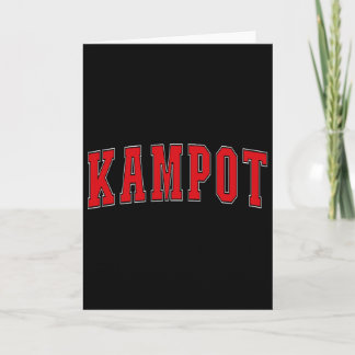 Kampot Kambodscha kambodschanische Urlaubs-Souveni Karte