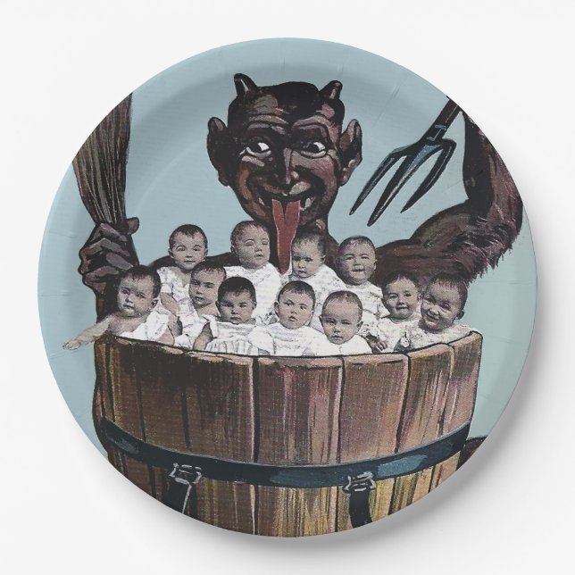 Kampus Halloween oder Weihnachten Pappteller (Vorderseite)