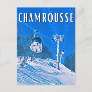 Kamrousse Skistation Postkarte