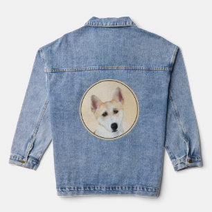 Kanaan-Hund-Malerei - Süße originelle Hundekunst Jeansjacke