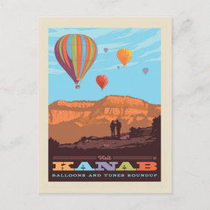 Kanab, Utah   Ballons und Tunes Postkarte