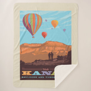 Kanab, Utah   Ballons und Tunes Sherpadecke