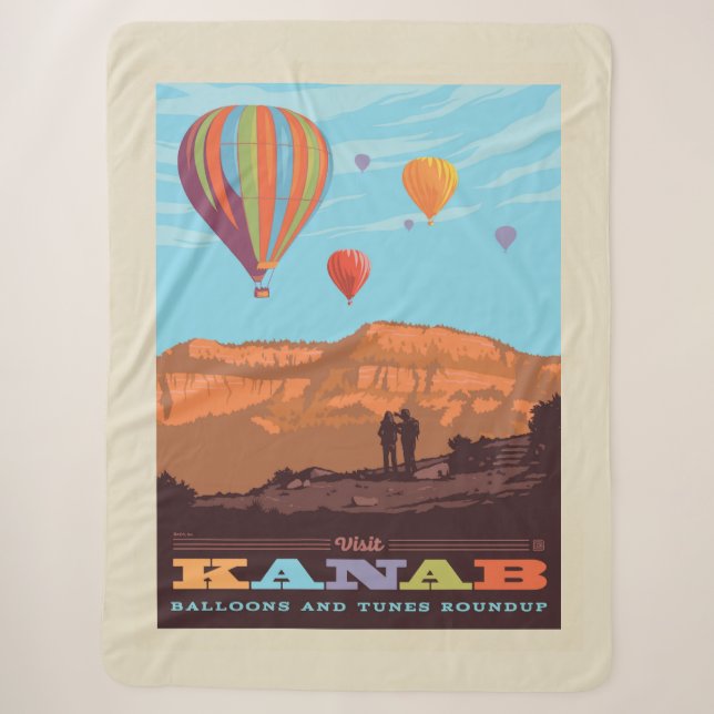 Kanab, Utah | Ballons und Tunes Sherpadecke (Vorderseite)