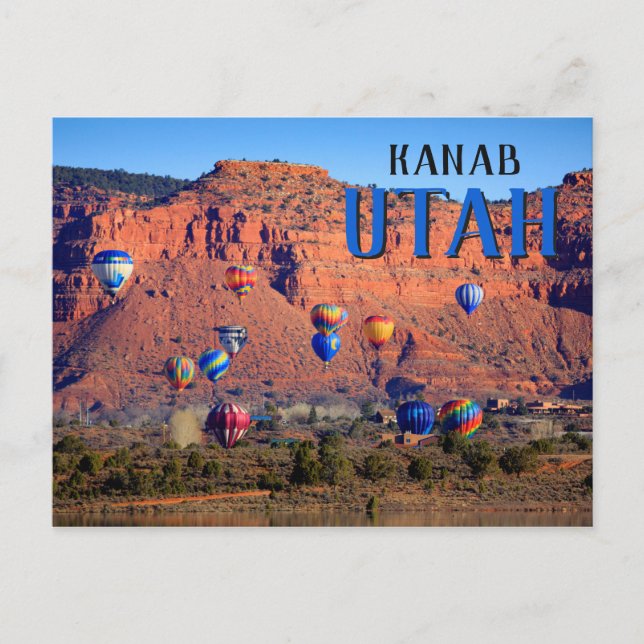 Kanab Utah Balloon Festival Postkarte (Vorderseite)