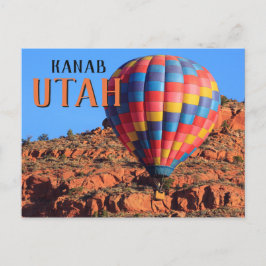 Kanab Utah Hot Air Ballon Postkarte