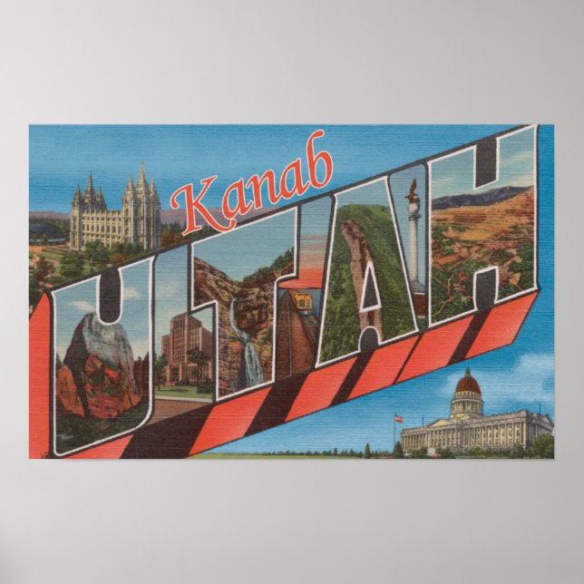 Kanab, UtahLarge Letter ScenesKanab, ABER Poster (Vorne)