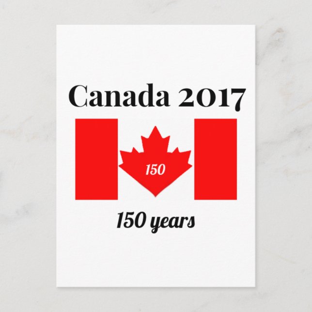 Kanada 150 im Herbst-Flag 2017 Postkarte (Vorderseite)