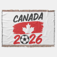 Kanada 2026 Fußball Fan Design mit Ahornblatt