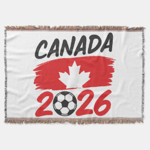 Kanada 2026 Fußball Fan Design mit Ahornblatt Decke