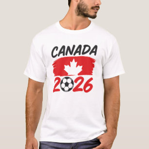 Kanada 2026 Fußball-Fan-Design mit Ahornblatt T-Shirt