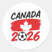 Kanada 2026 Fußballfan-Design mit Ahornblatt