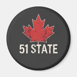 Kanada 51. Staat Trump - amerikanische und kanadis Magnet