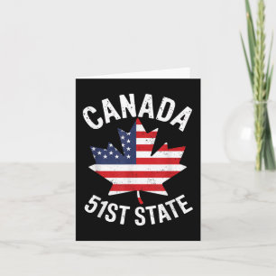 Kanada 51. Staat USA Flagge Kanada 51. Staat Vinta Karte