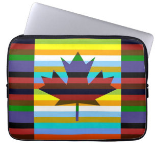 Kanada-Ahorn-Blatt-Pop-Kunst Laptopschutzhülle