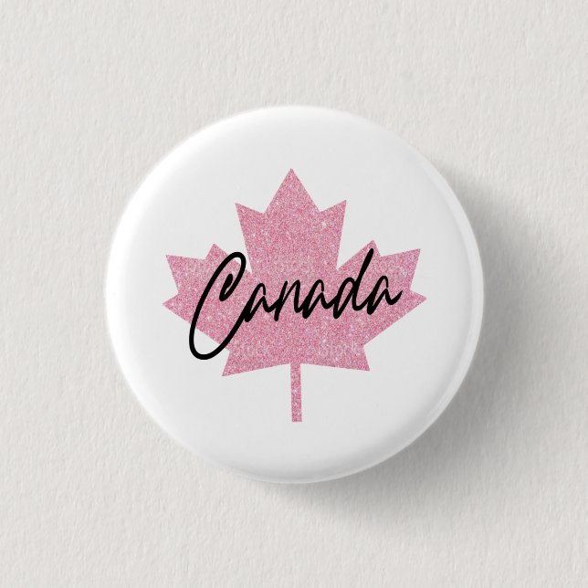 Kanada Ahornblatt     Button (Vorderseite)
