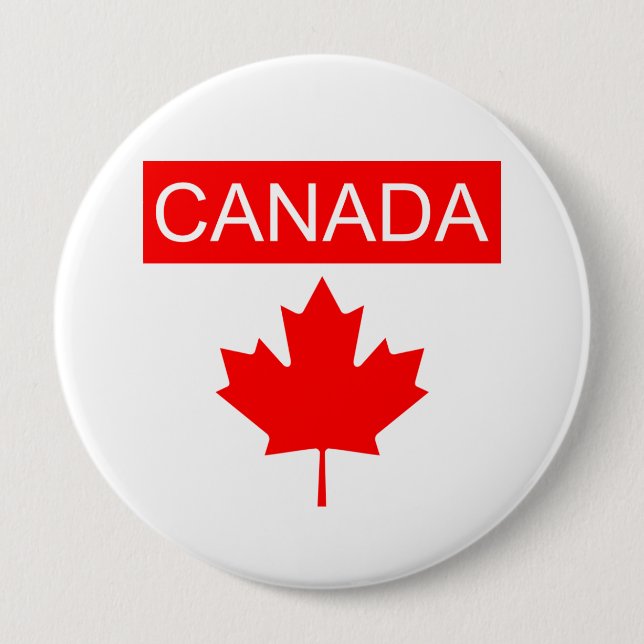 Kanada Ahornblatt  Button (Vorderseite)
