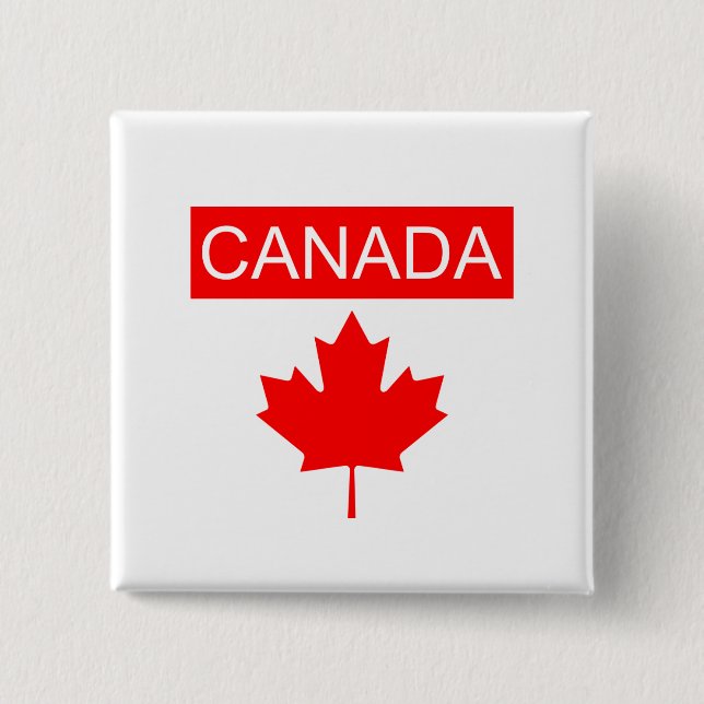 Kanada Ahornblatt  Button (Vorderseite)