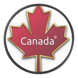 Kanada-Ahornblatt Eishockey Puck