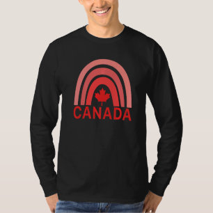 Kanada Ahornblatt Regenbogen Kanadische Symbole Ca T-Shirt