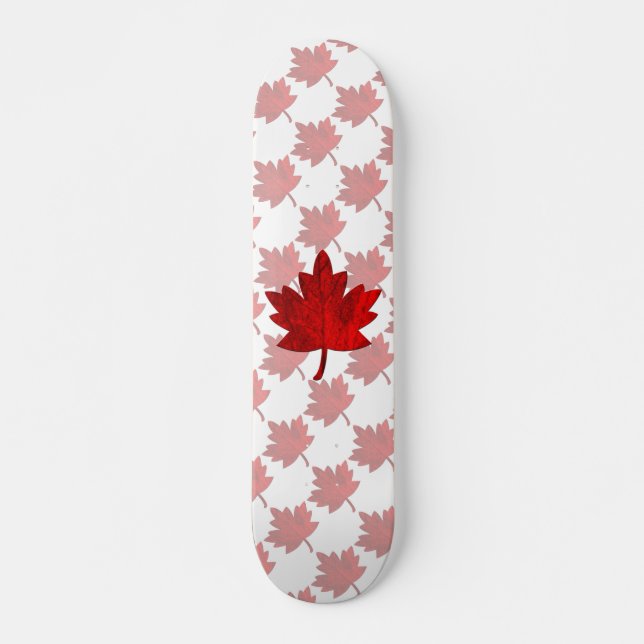 Kanada-Ahornblätterblatt von Shirley Taylor Skateboard (Vorne)