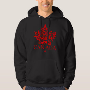 Kanada Ahornblättrige kanadische Symbole Kanadisch Hoodie