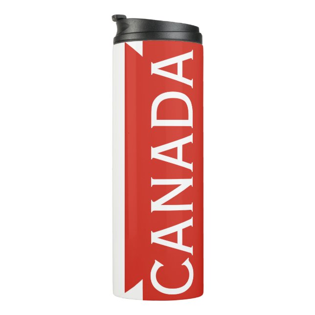 Kanada Ahornleaf Flag Patriotismus Thermosbecher (Nach rechts gedreht)