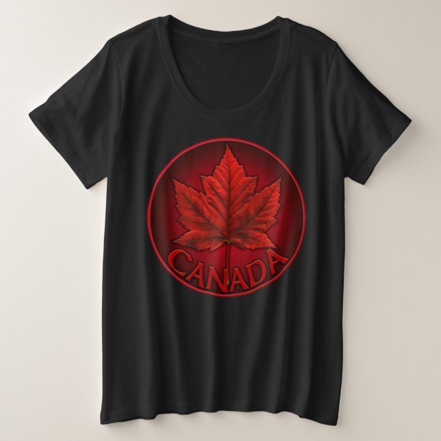 Kanada Ahornleaf Frauen T - Shirt - Plus Größe (Design vorne)