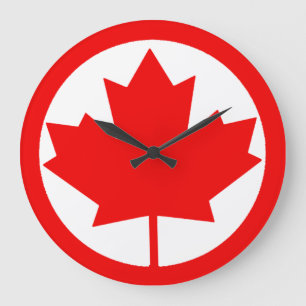 Kanada Ahornleaf Große Wanduhr